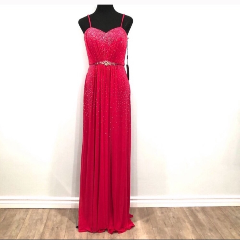 BNWT La Femme beaded gown